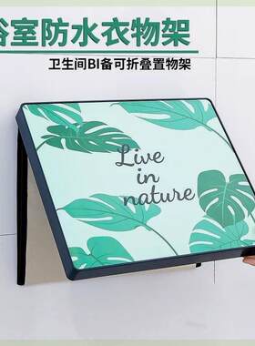 卫生间置物架隐藏式放衣服整理收纳箱折叠收纳盒子浴室壁画储物柜