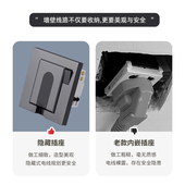 10A五孔开关插座面板 凹陷冰箱内嵌式 嵌入式 插座86型暗盒隐藏式