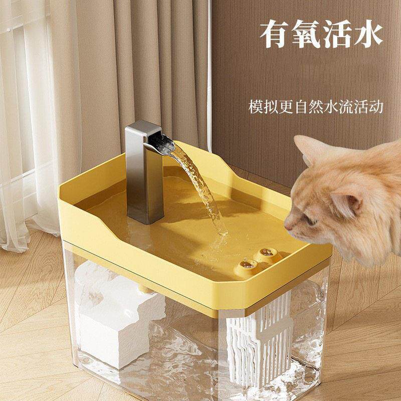 日式猫咪自动饮水机喂水器宠物饮水器自动循环器流动猫碗水盆