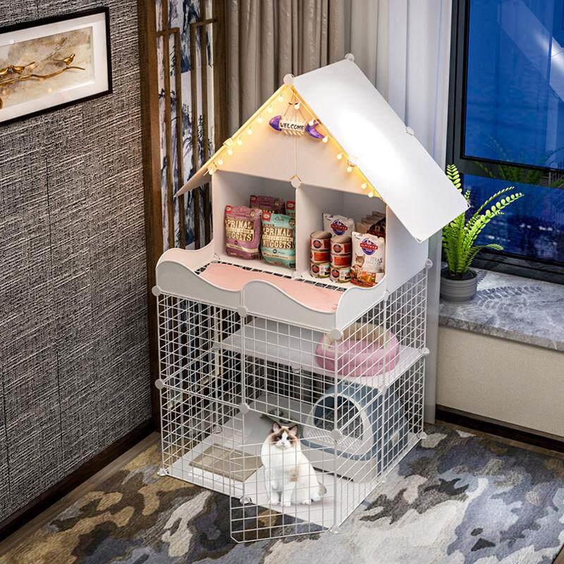 猫房子别墅多层多功能栅栏铁笼子宠物小中型狗猫咪兔子小猪围栏