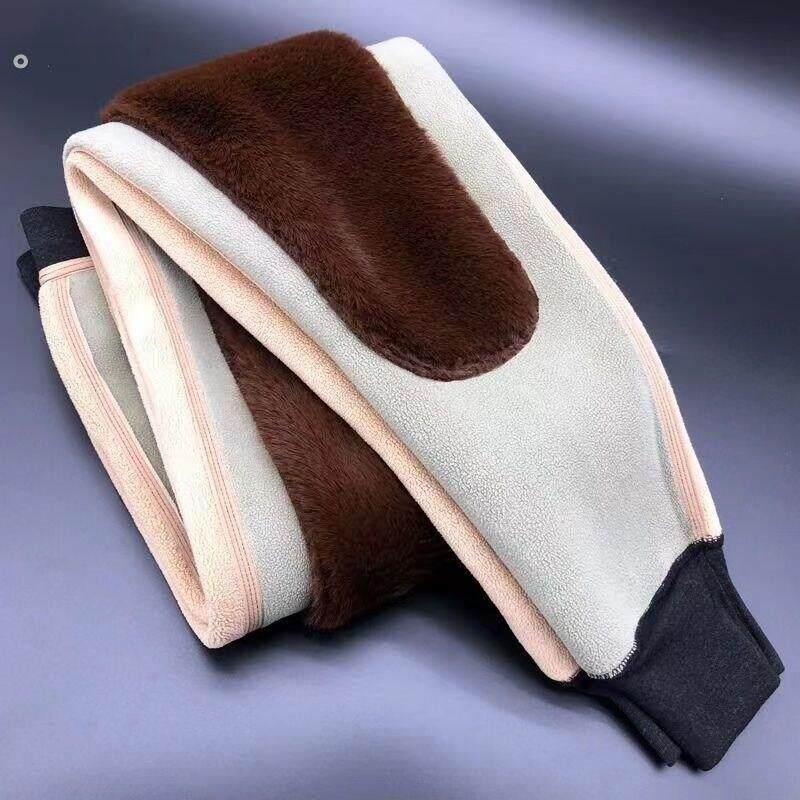 【高档】男款保暖裤超弹加绒加厚棉裤大尺码修身显瘦高腰内穿毛绒