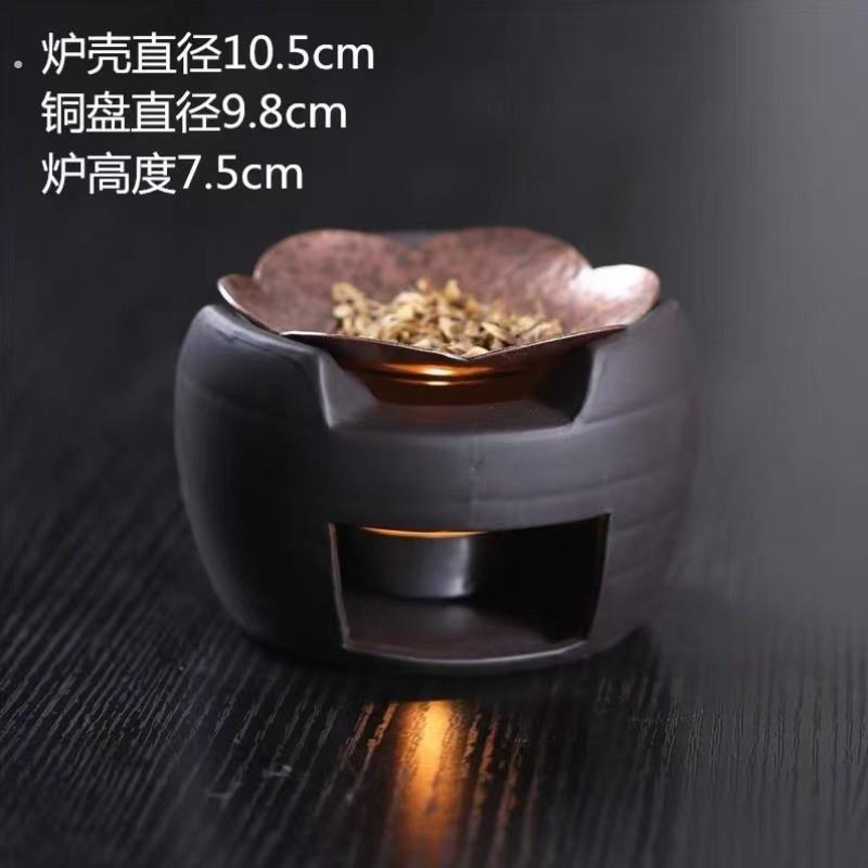 小众高级香薰炉香薰烤炉多功能炉小众温茶底座蜡烛炉精油香砖檀香