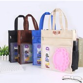 a4补习手提文件袋拉链大容量防水牛津布资料袋学生试卷档案收纳袋