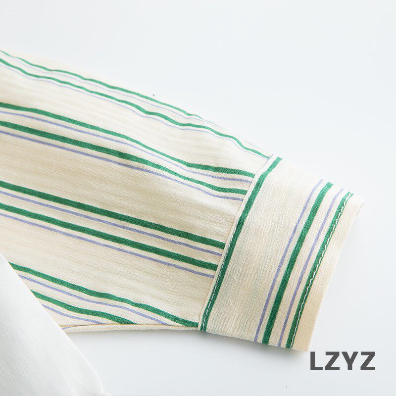 LZYZ童装儿童衬衫男童宽松纯棉长袖薄款衬衣小童宝宝春装洋气外套