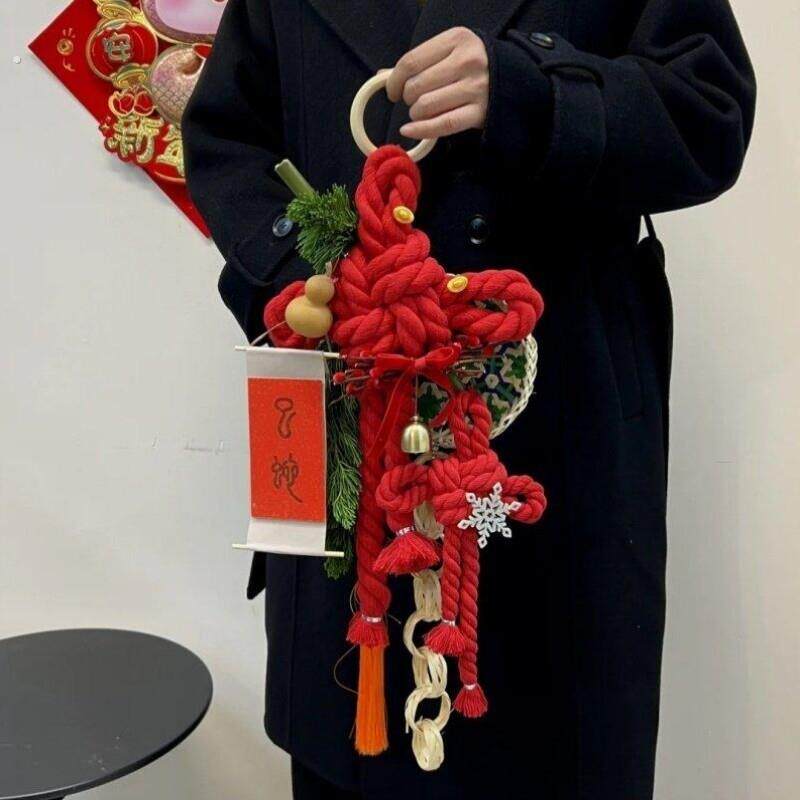 中国结新春居家挂饰2025新年福字挂件装饰蛇年万字结过年布置用品