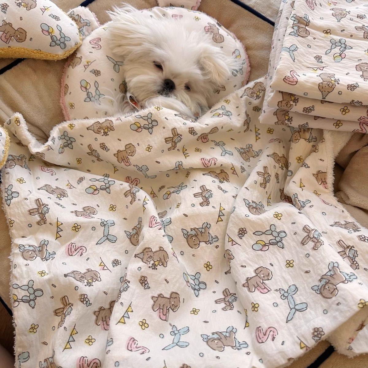 宠物毛毯小被子猫咪狗狗毯子枕头中小型犬毯子空调被通用狗窝垫子
