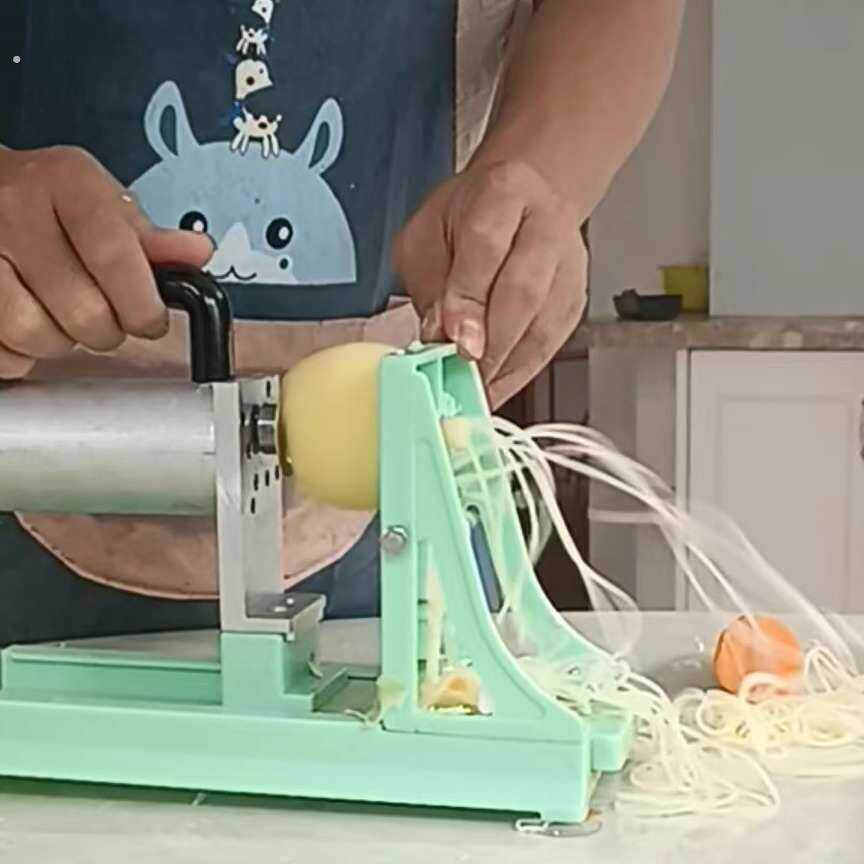 优选电动千丝土豆机器切丝机商用日料萝卜丝绞丝器瀑布土豆刨丝机
