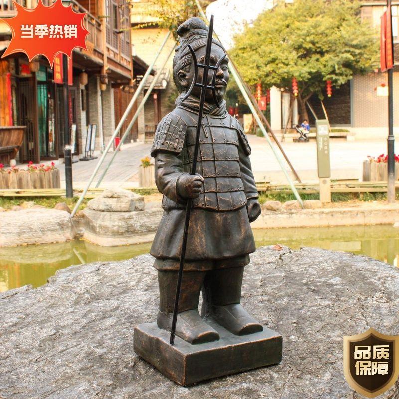 大号兵马俑仿古摆件中式古风景观雕塑工艺品家居装秦兵马俑模型