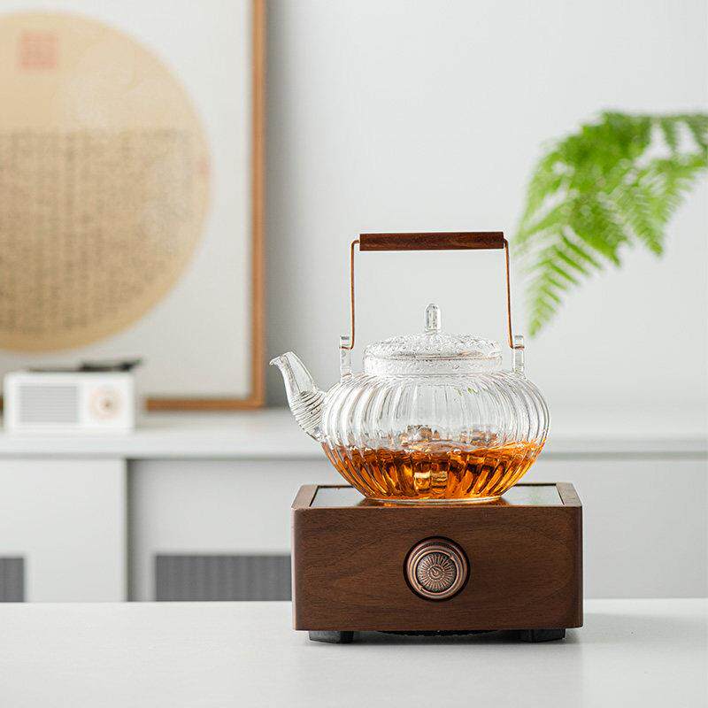 茶艺玻璃煮茶壶耐高温烧水壶茶具泡茶烧水壶可明火电陶炉茶器单壶