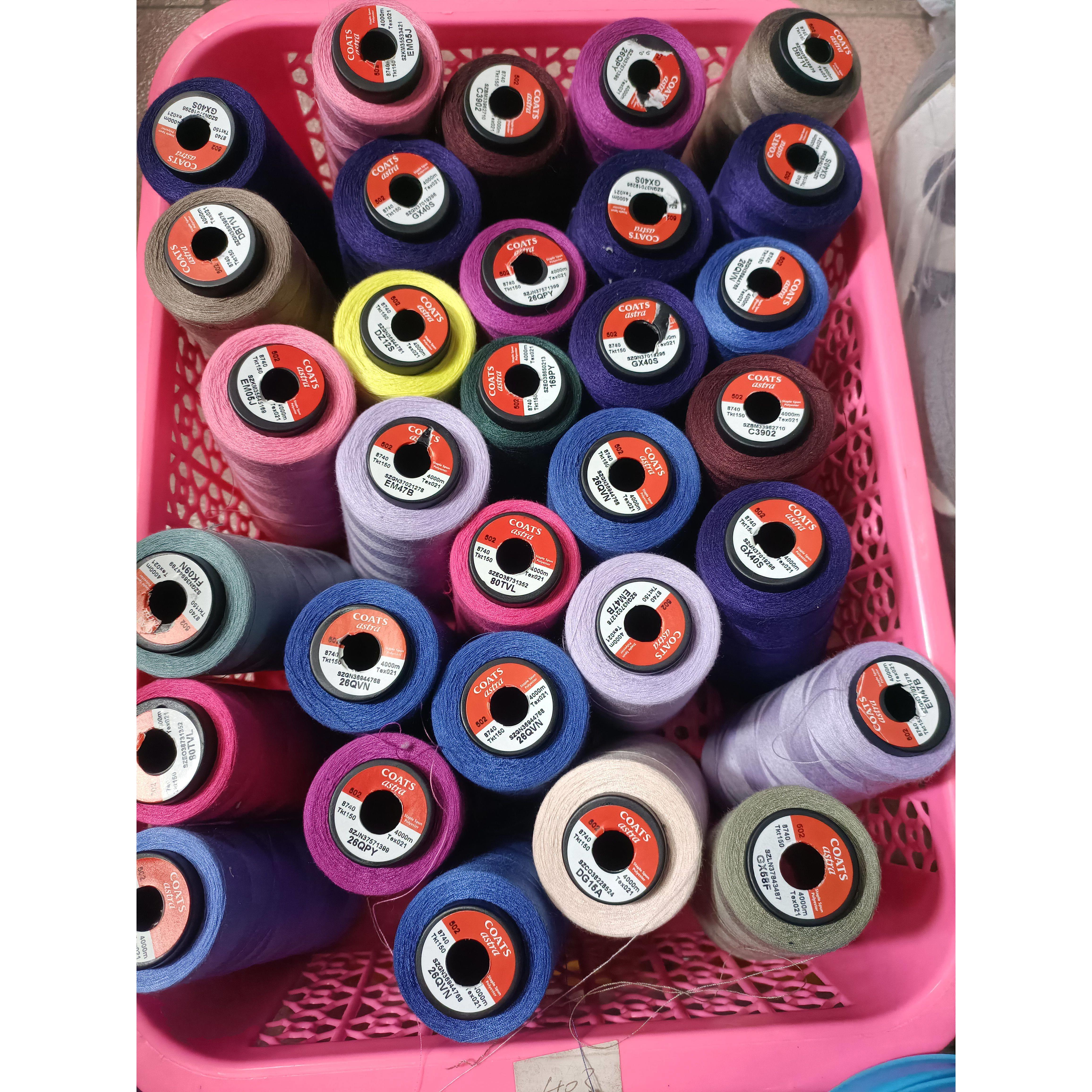 1.0kg细线502针织薄料平车线803随机不厚颜色大衣线Xs21