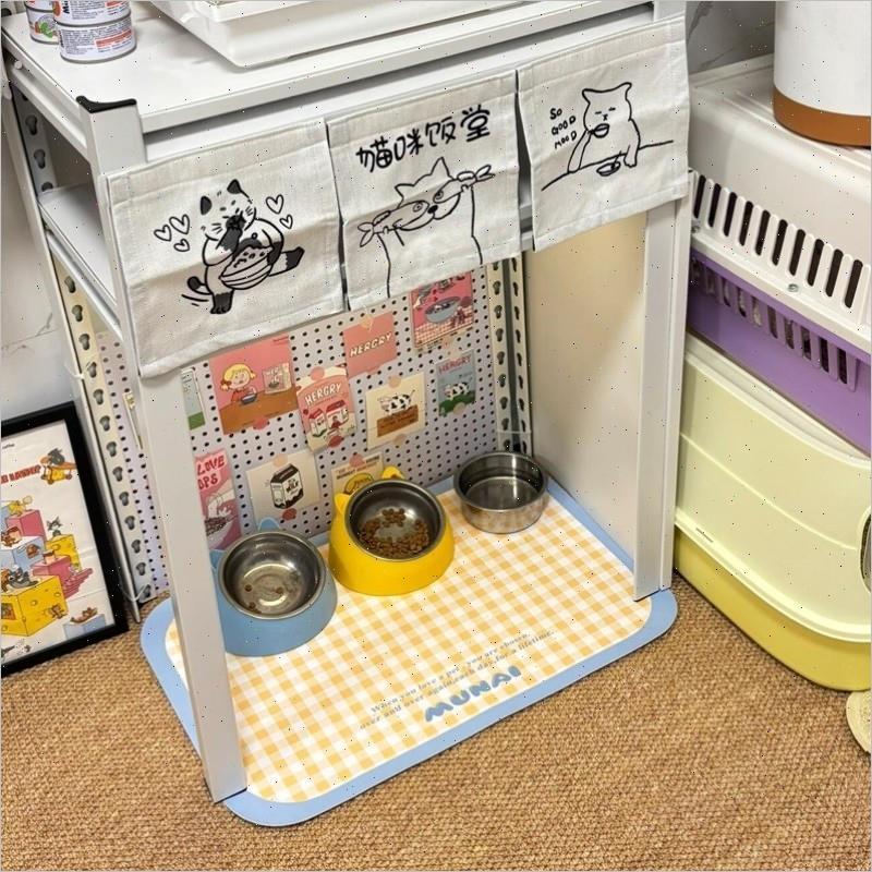 【猫咪食堂】宠物专用餐垫吸水吸油猫狗耐脏免洗垫子餐碗防滑垫