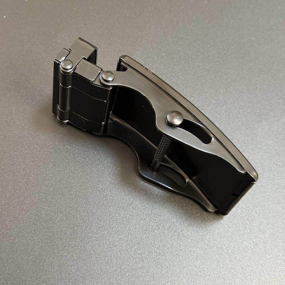 无牙自动扣男士皮带扣头内穿无孔裤腰带单扣头3.5平滑扣子