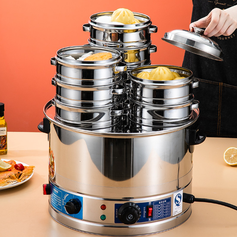 台式蒸包炉商用电热蒸包子机早餐店小笼包蒸锅小型馒头饺点心蒸炉