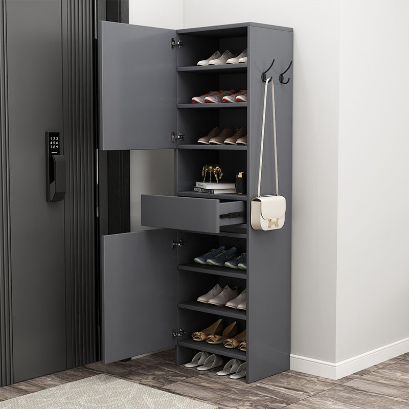 实木进门鞋柜家用门口柜子小尺寸门外超窄迷你定制入户单门玄关柜