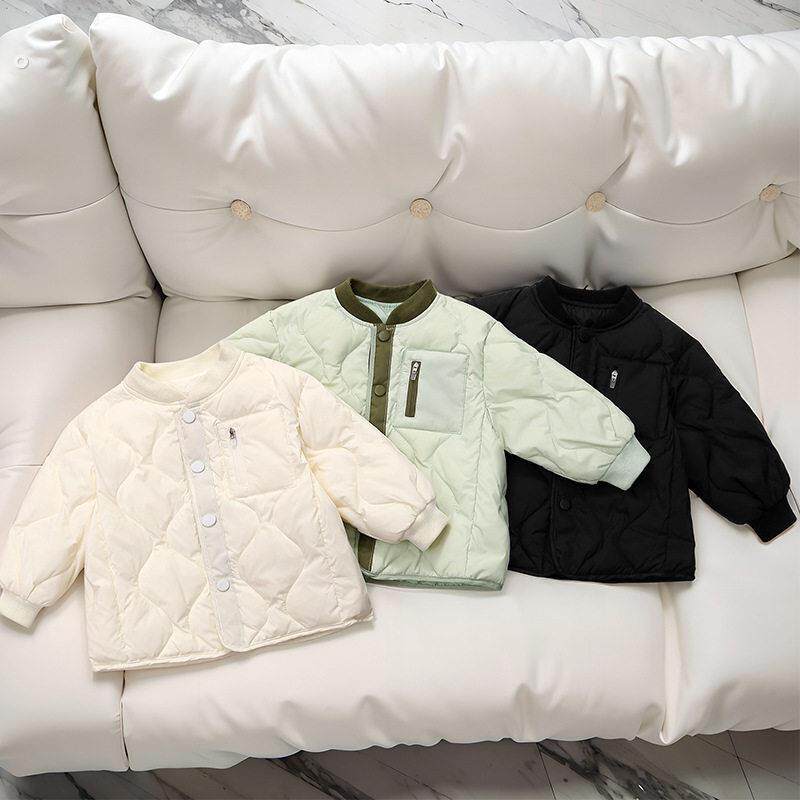 新款儿童校服内搭神器冬羽绒丝服中小童轻薄防寒服外套男女童宝宝