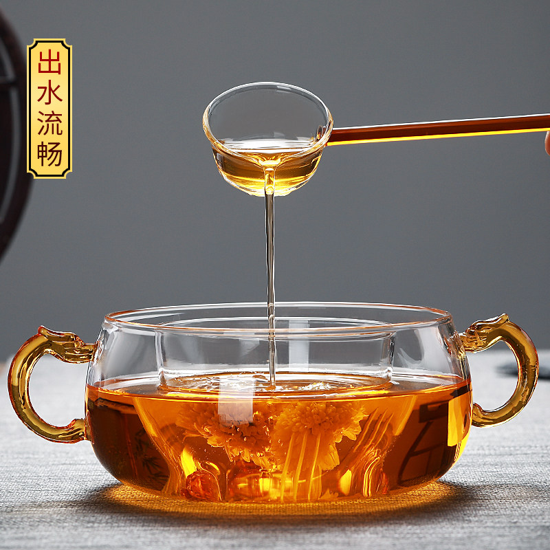 煮茶锅全玻璃煮茶壶茶器黑晶炉养生大容量套装家用礼品盒烧水耐热