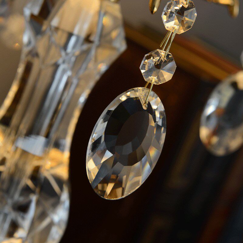 欧式台灯奢华卧室高档温馨浪漫结婚婚房暖光床头灯水晶大号立灯