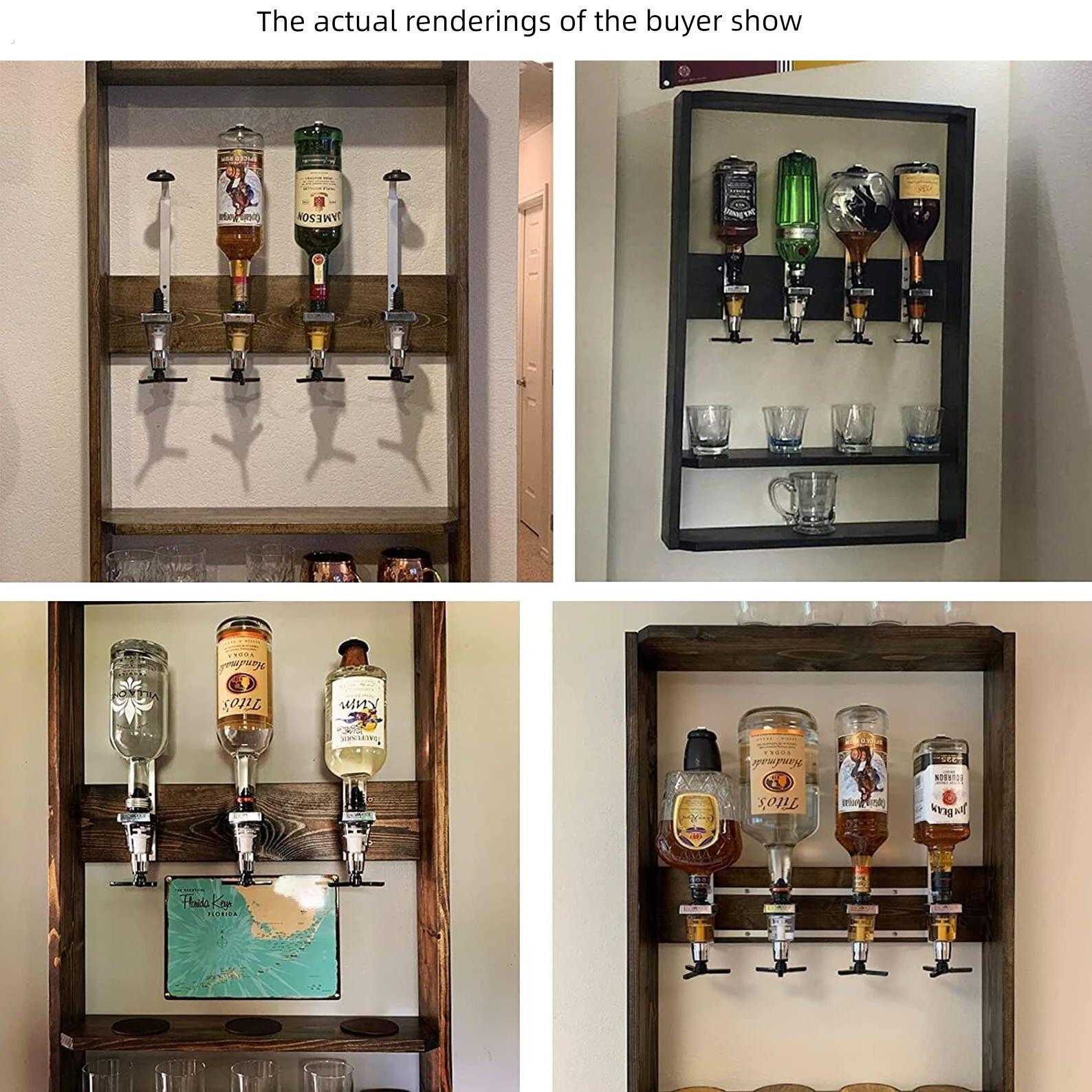 壁挂式倒酒架倒酒器洋酒分酒器量取基酒调酒工具酒吧家用派对酒具