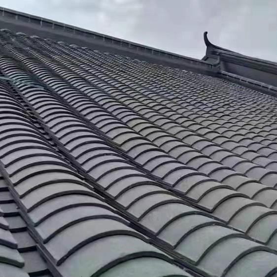 陜西彷古装饰立瓦小青瓦瓦片半圆瓦古建中式庭院瓦片砖拼花瓦铺地