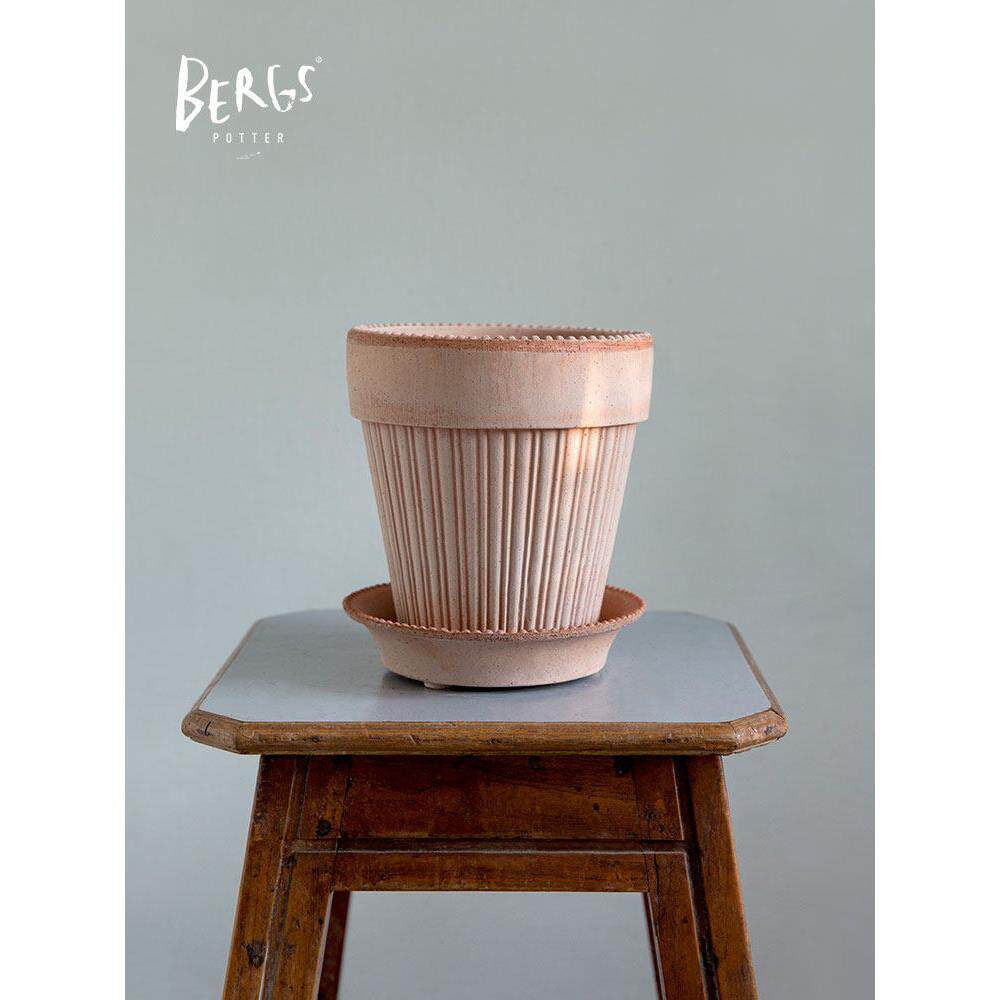 青野园艺家Bergs potter花盆西蒙娜陶土盆宝格仕手工陶盆高级质感