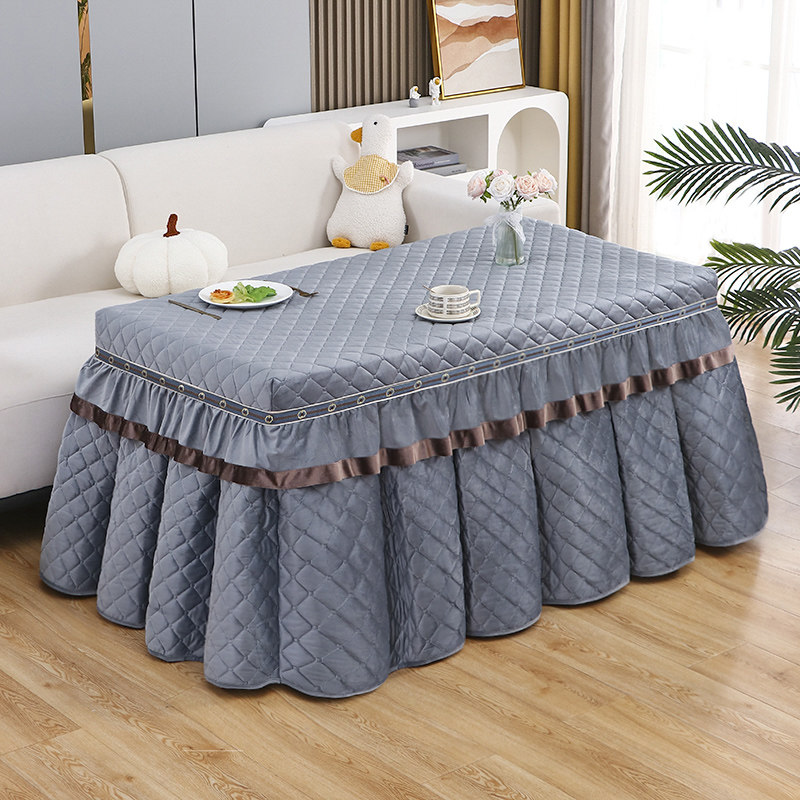 长方形烤火罩电烤炉桌子取暖桌套纯色加绒加厚桌子罩套桌布电暖桌,居家布艺,烤火罩,淘宝优惠券,粉丝福利购,淘宝优惠卷