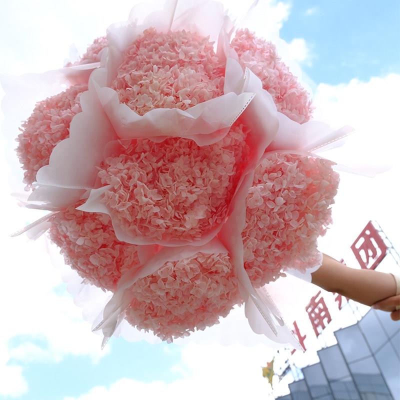 绣球干花摆件轻奢高档客厅高级感贝拉安娜真花昆明风干天然插花束