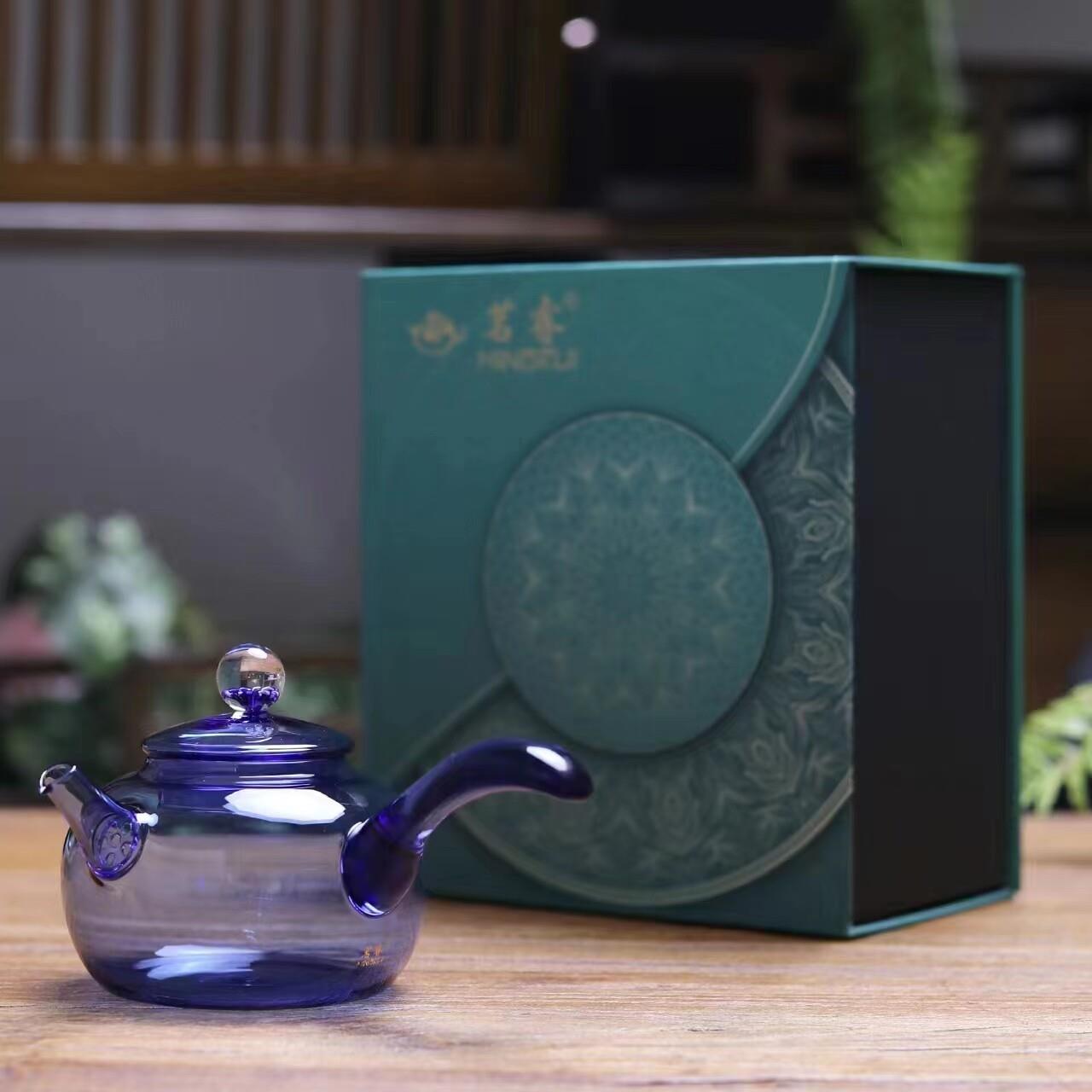 正品茗睿茶壶耐热玻璃加热茶具手工制作品茶耐高温品牌加厚养生壶