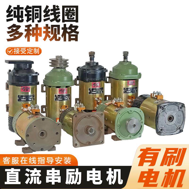 电动三轮车电机 直流串励电机24v36v48v60v72V有刷电机水电瓶电机