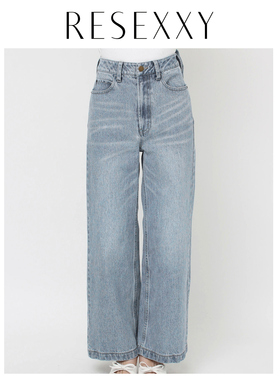 RESEXXY高腰阔腿牛仔长裤152542491001