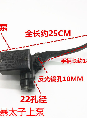 摩托车配件 CA250 风暴太子 大地鹰王250 前刹车泵 刹车上泵碟刹