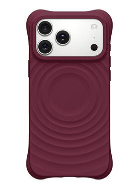 新款桑绒紫水波纹磁吸适用苹果手机壳iPhone17proma纯色简约16MagSafe磁吸明星同款防摔硬壳手机壳