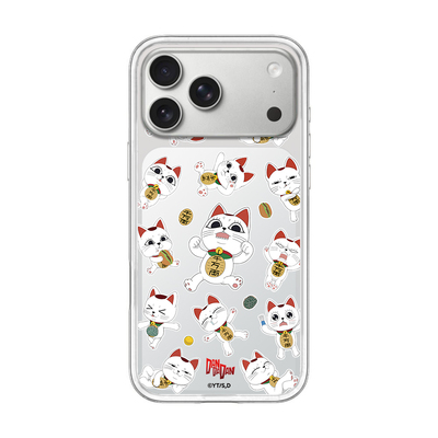 胆大党招财猫磨砂透手机壳适用iPhone17ProMax苹果16Pro可爱卡通15ProMax/14Pro防摔保护套