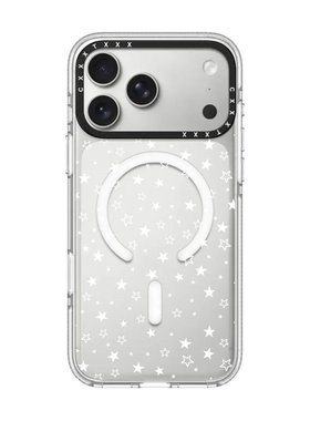 满印白色星星苹果17Promax适用于iPhone16Promax手机壳15pro创意可爱卡通14Pro明星同款13/12/11防摔磁吸硬壳