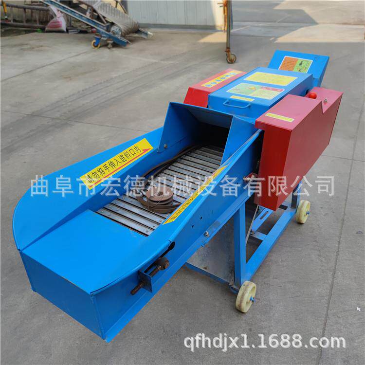 秸秆饲料粉碎机 干湿两用多功能铡草机 养殖家用牧草揉丝机
