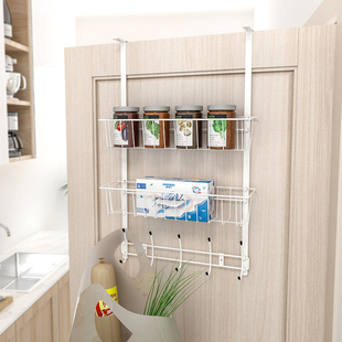 门后挂钩挂衣架神器创意满屋门上置物架衣帽钩免打孔门后收纳挂架