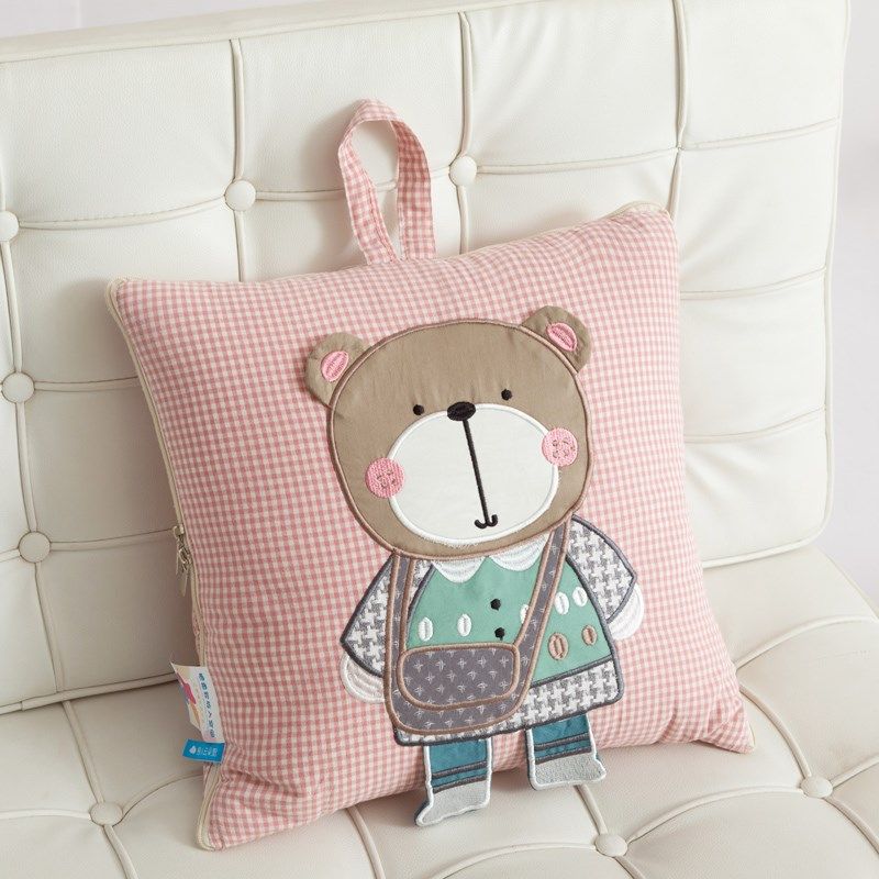 全棉抱枕被子两用午休靠枕办公室午睡枕头空调毯子二合一车载加厚,居家布艺,抱枕被,淘宝优惠券,粉丝福利购,淘宝优惠卷