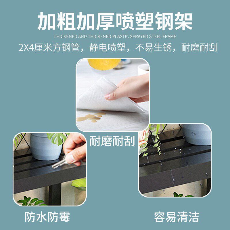 阳台花架空调外机置物架简约铁艺室内绿植盆景架落地式家用花盆架