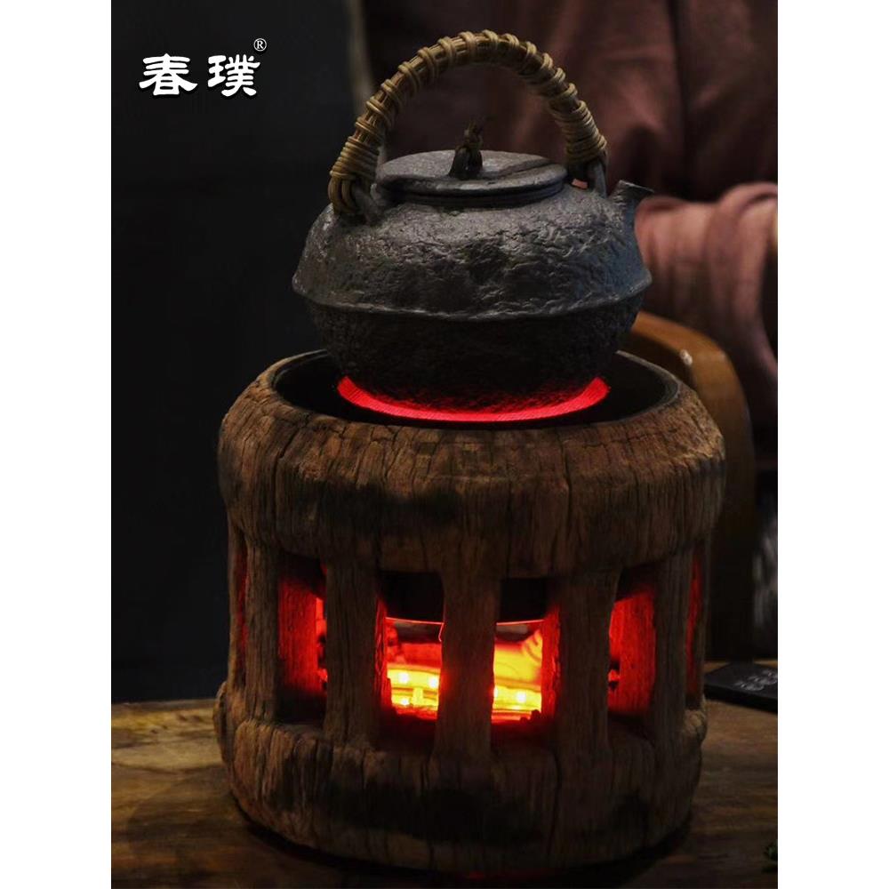 覆古电陶炉烧水茶炉煮茶器茶具罐罐茶静音电热炉家用煮水泡茶器