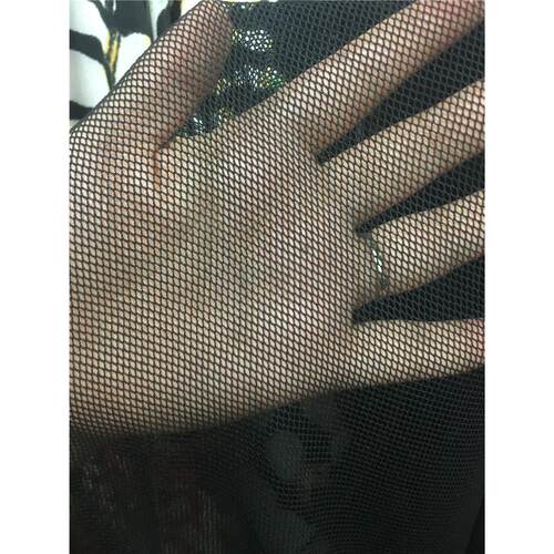 进口热销氨纶细孔网格网纱布料 四面弹力网眼DIY服装蕾丝里衬面料