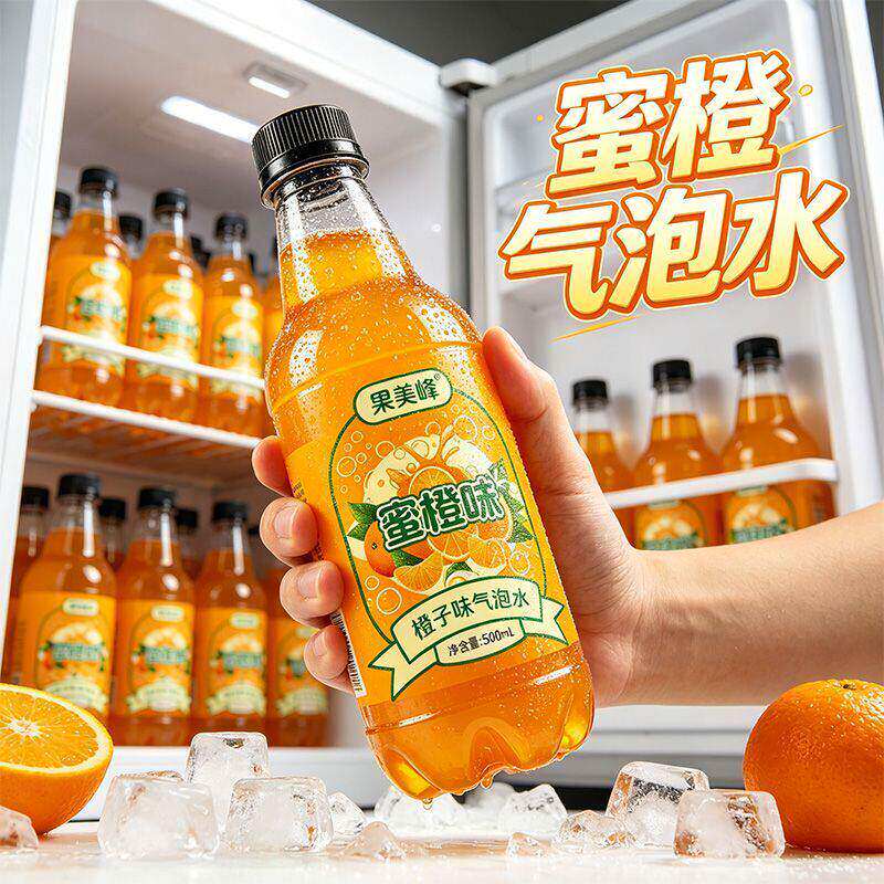 清爽解渴橙子味气泡水整箱优惠中
