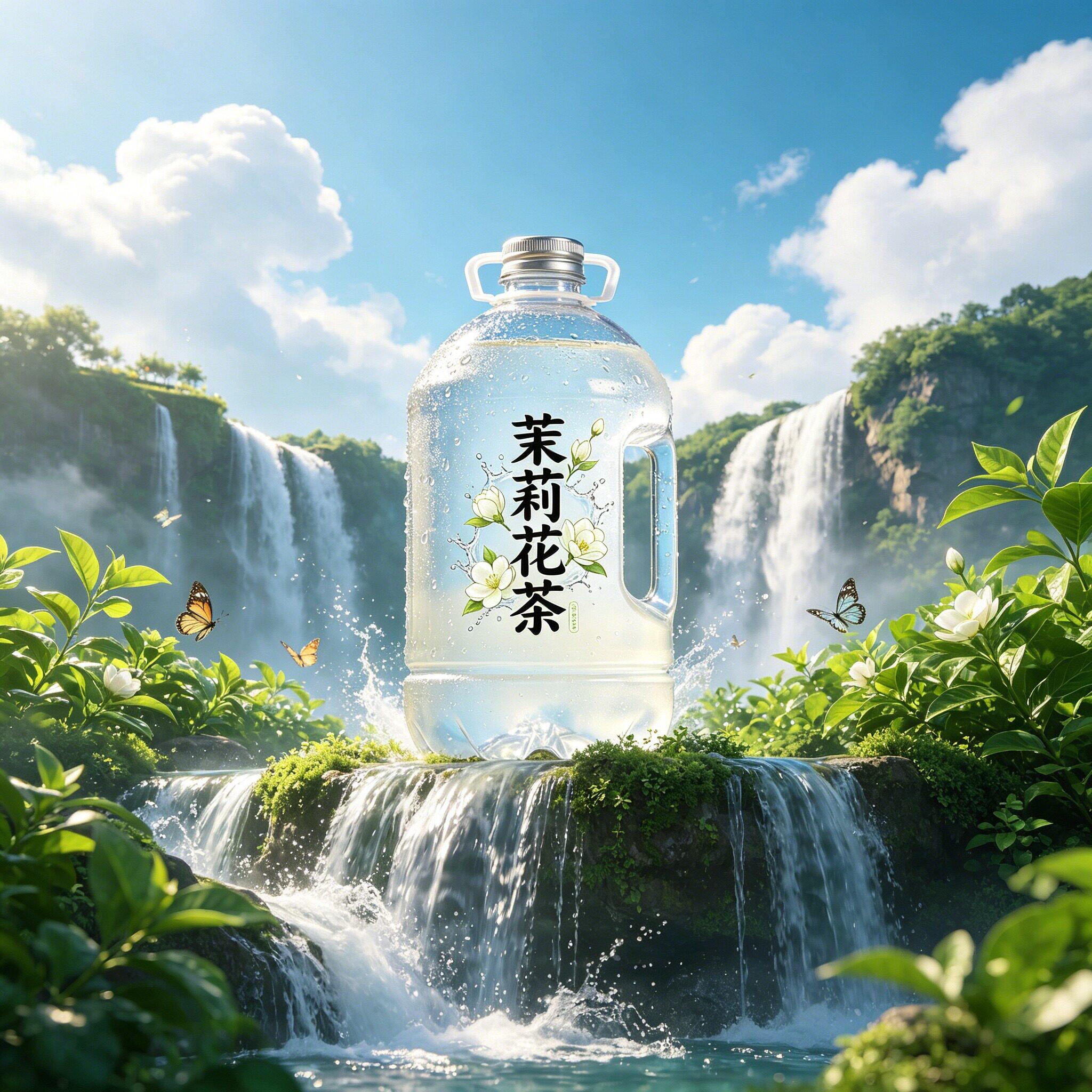 【健康畅饮】茉莉花茶天然苏打水360ML/瓶居家清新解渴饮料新日期