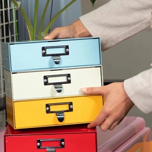 宅小生 DULTON金属台面抽屉收纳盒文具化妆品分类储物盒 小号