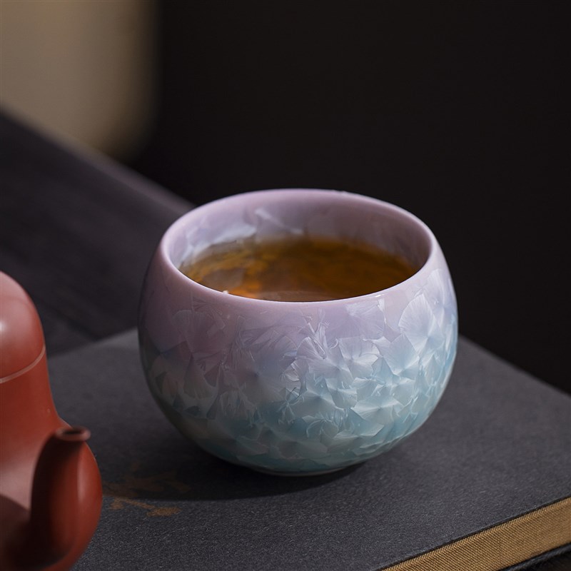 窑变结晶釉罗汉杯个人专用高档主人杯喝茶杯家用品茗杯功夫茶杯大