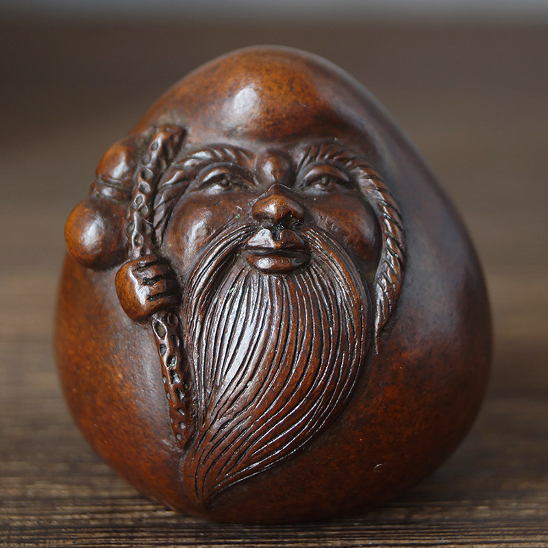 苏工精品铜寿桃寿星镇纸文镇书压铜茶宠茶玩可养书桌茶桌摆件厂价,家居饰品,桌面摆件,淘宝优惠券,粉丝福利购,淘宝优惠卷