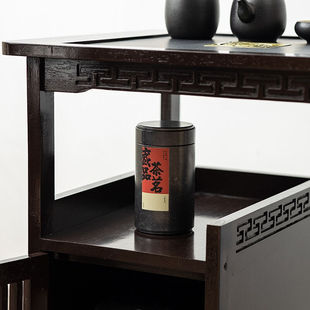 悠阳实木移动茶台家用茶水柜小茶桌茶几功夫茶具套装烧水一体泡茶