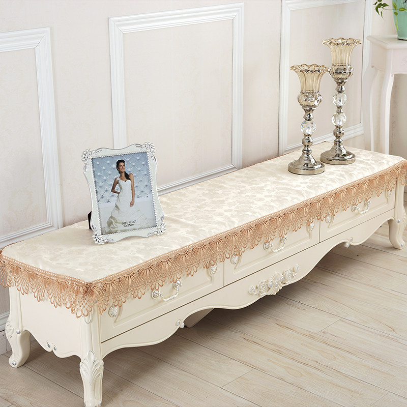 花木 电视柜盖布 简约欧式长方形电脑盖巾壁挂台式液晶布艺防尘罩,居家布艺,万能盖巾,淘宝优惠券,粉丝福利购,淘宝优惠卷