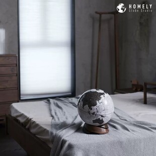 宏微地球书房客厅办公室样板间地球仪摆件复古地球仪开业乔迁礼品