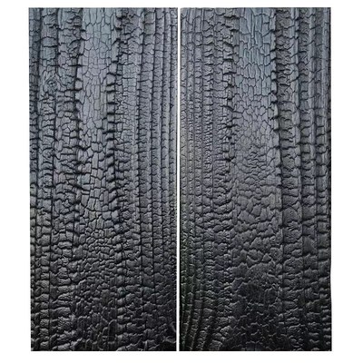 龟裂深度碳化木黑色木纹烧杉板实木火烧炭化复古店招吊顶墙面背景