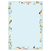 讬辰混色装 A4纸彩色打印纸40张带花纹图案有花边多功能印花信纸80