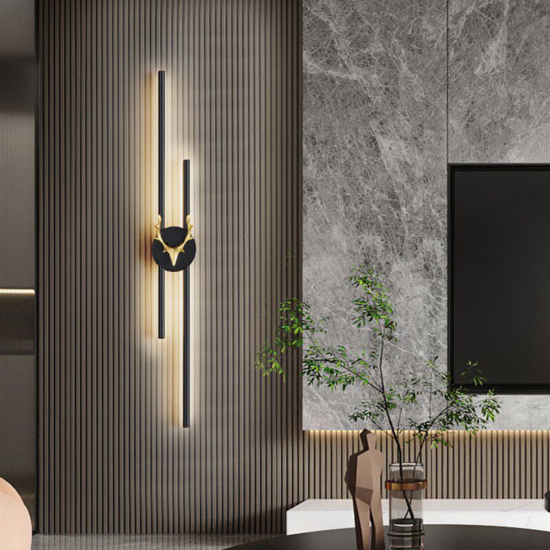 长条壁灯客厅沙发电视背景墙格栅免接线充电卧室床头极简走廊灯具,家装灯饰光源,壁灯,淘宝优惠券,粉丝福利购,淘宝优惠卷